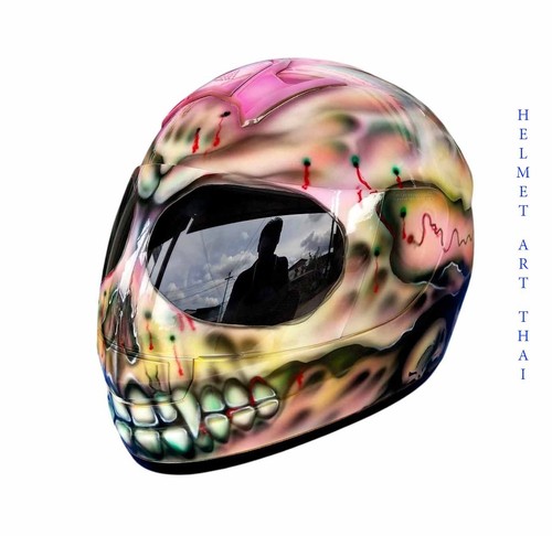 Custom airbrush motorradhelm - custom,