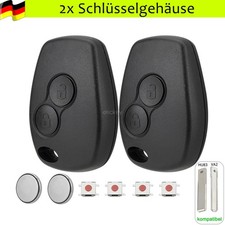 2x Auto Schlüssel Gehäuse für Dacia Opel Renault Twingo II Clio III Kangoo Wind