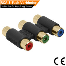 RCA Cinch 3Fach Verbinder