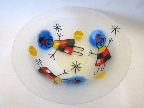 Große kunstglas schale - große, kunstglas-schale