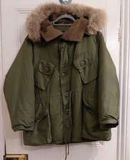 Original Vintage 1970 Canadian Army ECWS Parka Jacke, olivgrün, Große 44"