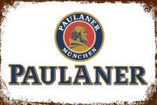 Retro Blechschild PAULANER MÜNCHEN 30 x 20 cm Metallschild Vintage (0080401)