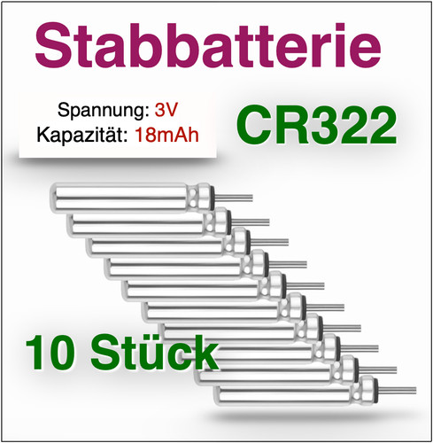 Stabbatterie cr322 für - stabbatterie,