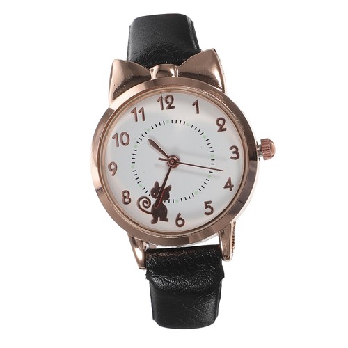 Damen armbanduhr katzenmotiv - armbanduhr,
