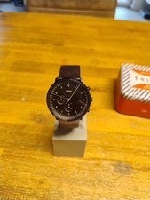Fossil Uhr Chronograph Brown,Herren, FS5485, neue Batterie, Lederband ,Box