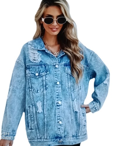 Jeansjacke damen oversize - jeansjacke,