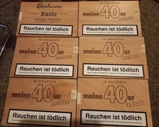 6 Zigarrenkisten aus Holz im