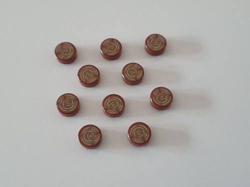 10x lego fliese 1x1 rund - 10x,