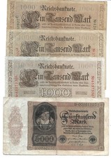 ältere banknoten, über 290