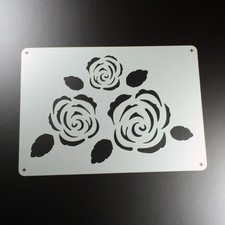 A3 Schablone Rose Blüten