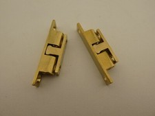 2x Schnappverschluss  Türschnapper / Messing  L 49mm B 9mm H 13mm (23-9-29-10-Z)