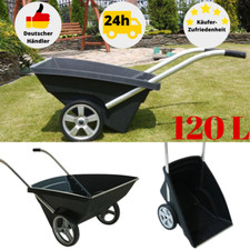 Schubkarre 2 Rad Zweirad Hofkarre 120L Gartenschubkarre Profi Räder Vollgummi