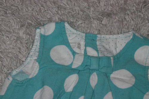 Feincordkleid mit polka - h&m♥feincordkleid,