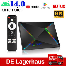 Android 14.0 Smart TV BOX 1000M WIFI6 32GB  Netzwerk Media Player Octa Core 2025