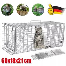 Lebendige Tierfalle für Katzen Groundhogs,Opossums, Kleintierfalle, 60x18x21cm