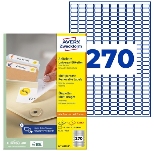 Avery l4730rev zweckform - avery, l4730rev-25
