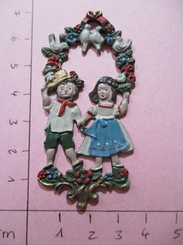 Alte zinn flachfigur anhänger - flachfigur,