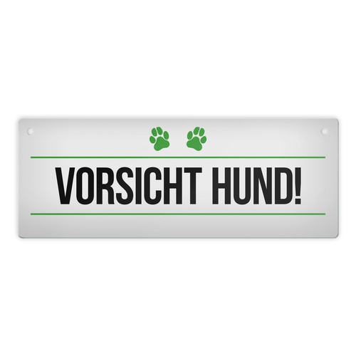 Vorsicht hund metallschild - hund!,