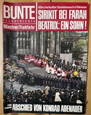 BUNTE 20/1967 Konrad Adenauer Beatrix Prinz Claus Holland Farah Sirikit Schah