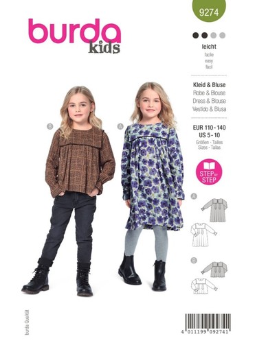 Burda kinder 9274 kleid - burda,