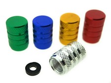 5x Alu Ventilkappen Reifen Ventil Pkw Auto KFZ Motorrad LKW Fahrrad Rad Zylinder