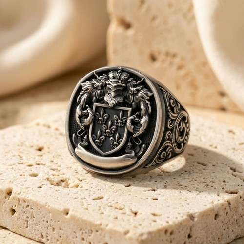Wappen ring artemis silber 925 - wappen,