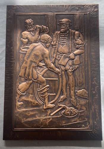 Kupfer relief bild x - relief,
