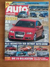 Auto Zeitung 02/2004 Opel Astra V8 Coupe DTM - HGP VW Golf R 32 BI-Turbo