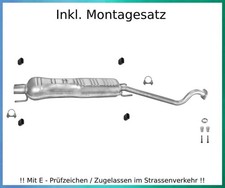 Mittelschalldämpfer Opel Astra G Coupe Cabrio 1.6 1.8 2.2 Auspuff Montagesatz