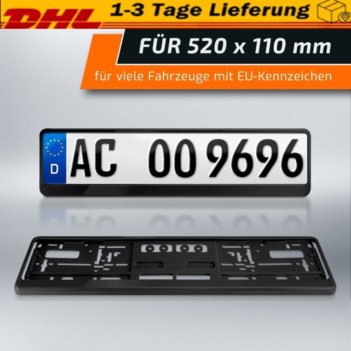 Kennzeichenhalter schwarz - 2,
