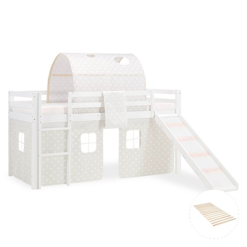 Hochbett 90x200 kinderbett mit - hochbett,