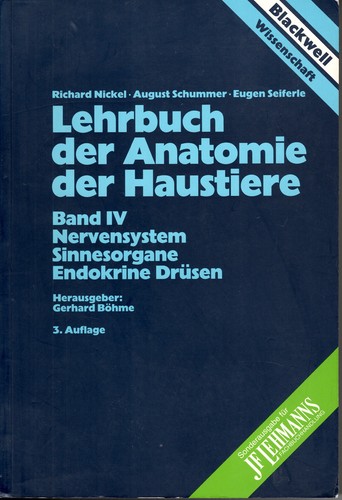 Nickel lehrbuch der anatomie - nickel:,