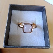Ring Rosegold Gr. 58 mit rosa