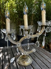 Seltener Vintage Maria Theresia Leuchter Tischlampe Kronleuchter Alt Shabby