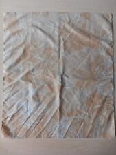 Stoff beige braun 0,50 m x 0,40 m breit Blumen Baumwollgemisch