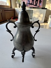 Vintage Deko Kaffeekanne Zinn