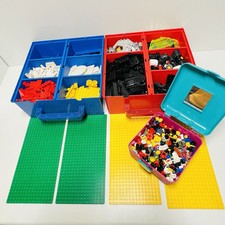 Lego Sammlung 2x Koffer 90er Weltraum Police Raumschiff Fahrzeuge Figuren - 3 kg