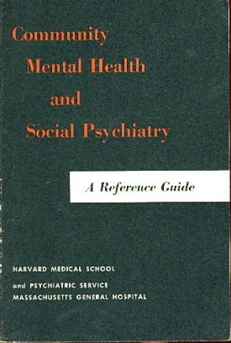 Community mental health - community,