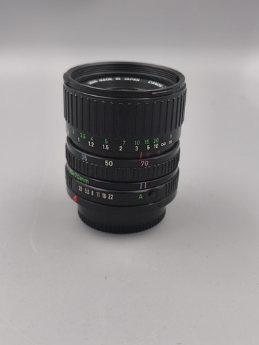Canon zoomobjektiv 70mm - fd,