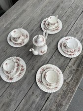 Royal Albert England Rosengeschirr Lavender Rose Kaffeeset für 5 Personen