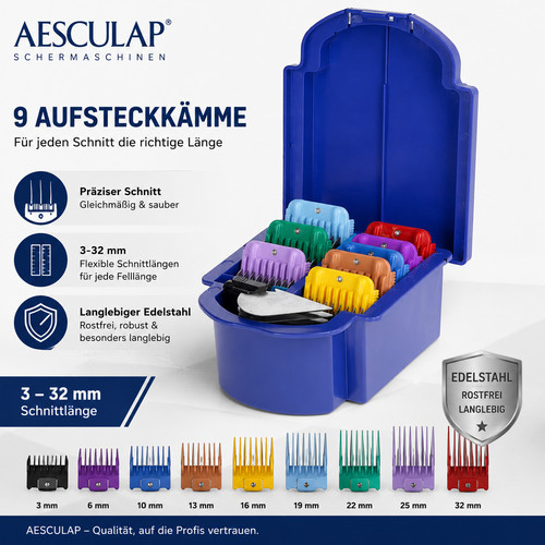 Metall aufsteckkämme - 9x,