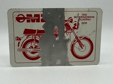 DDR Taschenkalender 1978 - MZ Motorrad Werk Zschopau- Plastikkarte- Sammler / JO