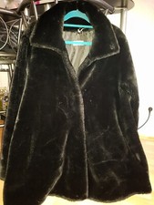 Swinger💜 Mantel Damen, 👍 Teddymantel Schwarz Gr. 38/40💕