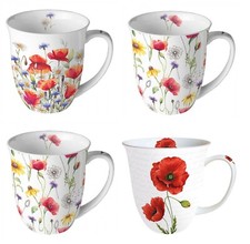 Porzellan-Tasse"Proud-Poppy-Me