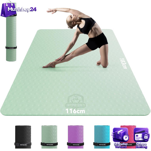 Yogamatte xxl rutschfest 198cm - yogamatte,