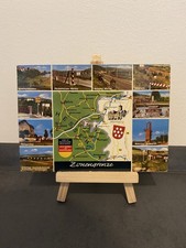 Vintage Postkarte Zonengrenze