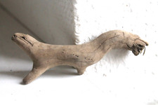 Schwemmholz Treibholz  Skulptur  L 12 cm  Dino Dinosaurier