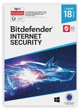 Bitdefender Internet Security inkl. 200MB VPN/ 1 Gerät / 1,5 Jahre / KEY (ESD)