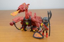 Playmobil 3327 Roter Drache mit Ritter Drachenreiter mit Anleitung