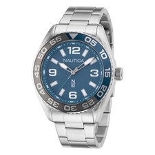 Herrenuhr nautica silberfarben - herrenuhr,